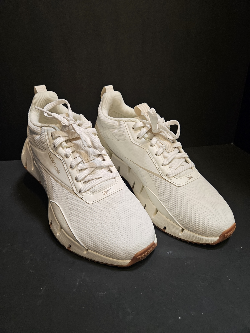Reebok Women's Zig Dynamica Running Shoes Size 10 NWOB Cream Beige Sneakers - Picture 4 of 16